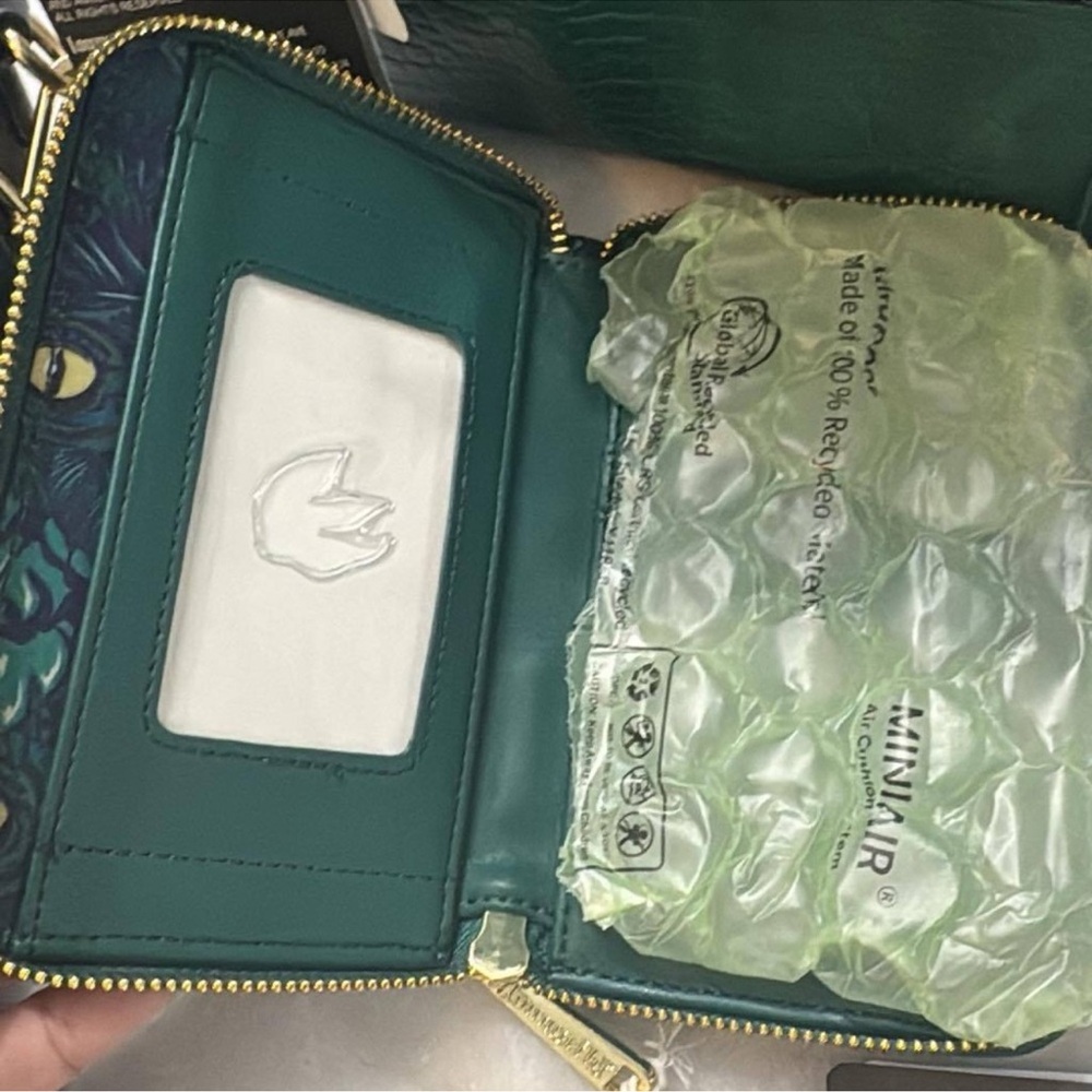 Loungefly Jurassic World Velociraptor Palm Mini backpack, Wallet, & Sling Bag - Picture 9 of 13
